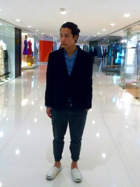 Kami T is wearing Jack Purcell "Jack Purcell slip on"