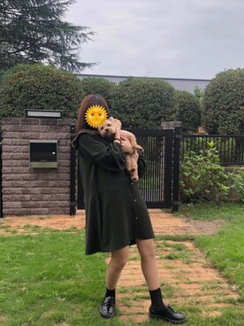 Zara ザラ のワンピース グリーン系 を使った人気ファッションコーディネート Wear