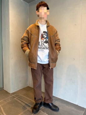 「RULER（ルーラー）のアイテム」を使った、inaba0524さん（メンズ・166cm）の冬コーディネート