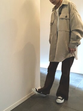 「CONVERSE（コンバース）のconverse（コンバース） ALL STAR OX（オールスターOX）（スニーカー）」を使った、ざきちさん（レディース・152cm）の秋コーディネート