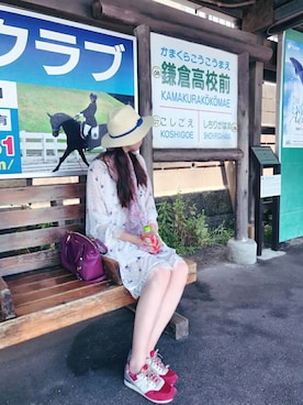 「SNIDEL（スナイデル）のアイテム（トップス、ホワイト系）」を使った、SummerShiekiさん（レディース・168cm）の夏コーディネート