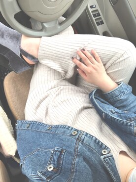 「アベイル」｜「アイテム（デニムジャケット）」を使った、kazanechanさん（レディース・163cm）の春コーディネート