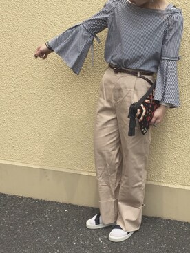 「BCSTOCK」｜「アイテム（サンダル）」を使った、malonnnnnnnさん（レディース・156cm）の夏コーディネート