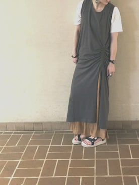 「BCSTOCK」｜「アイテム（ワンピース/ドレス）」を使った、malonnnnnnnさん（レディース・156cm）の夏コーディネート