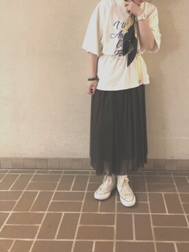「BCSTOCK」｜「アイテム（スカート）」を使った、malonnnnnnnさん（レディース・156cm）の夏コーディネート