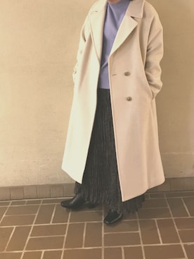 「Simplicite（サンプリシテ）のアイテム（その他アウター）」を使った、malonnnnnnnさん（レディース・156cm）の秋コーディネート