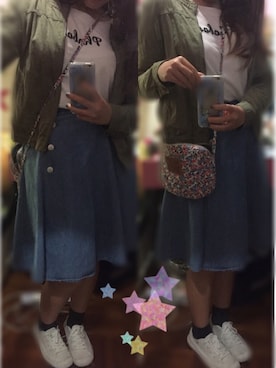 「Jack Willsのアイテム（バッグ）」を使った、かれん💕さん（レディース・160cm）の冬コーディネート