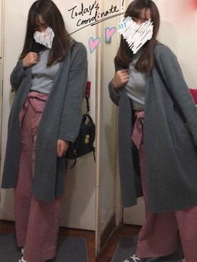 「3.1 Phillip Lim（スリーワンフィリップリム）のPASHLI MINI SATCHEL	（ショルダーバッグ）」を使った、かれん💕さん（レディース・160cm）の冬コーディネート