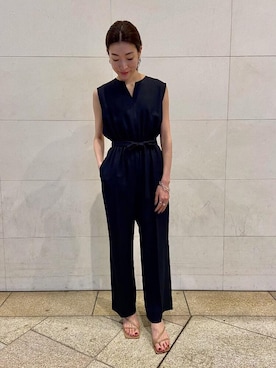 「UNITED ARROWS（ユナイテッドアローズ）のアイテム（サロペット/オーバーオール）」を使った、西川　夕紀子さん（レディース・160cm）の春コーディネート