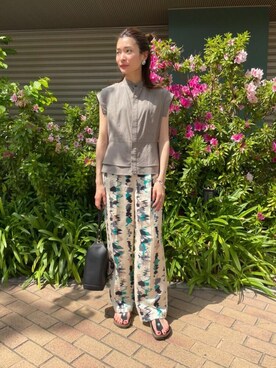 西川 夕紀子さん(レディース・160cm)の春コーディネート