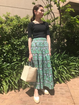 西川　夕紀子さん（レディース・160cm）の春コーディネート