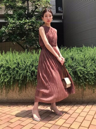 UNITED ARROWS/ランダムプリーツ ノースリーブ ワンピース UNITED ARROWS ランダムプリーツノースリーブワンピース - メルカリ