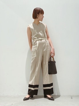 「MARROW（マロウ）のアイテム（バッグ）」を使った、Hitaka  Mahoさん（レディース・163cm）の冬コーディネート