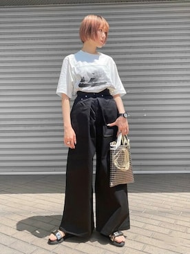 【セール】JOHN LAWRENCE SULLVAN フロントホックワイドパンツ JOHN LAWRENCE SULLIVAN（ジョンローレンスサリバン）の「【JOHN