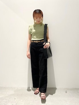 「YAHKI（ヤーキ）のアイテム」を使った、Hitaka  Mahoさん（レディース・163cm）の夏コーディネート