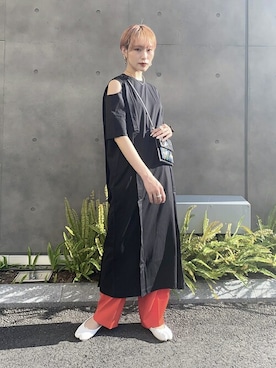 「STUDIOUS（ステュディオス）のアイテム（ワンピース/ドレス）」を使った、Hitaka  Mahoさん（レディース・163cm）の秋コーディネート