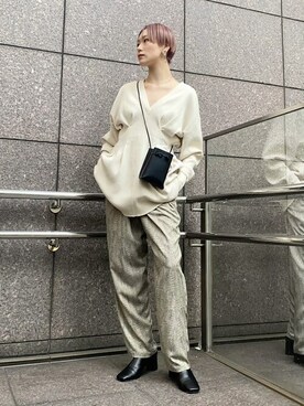 「チョコ色に染まれ」｜「アイテム（ブーツ）」を使った、Hitaka  Mahoさん（レディース・163cm）の冬コーディネート