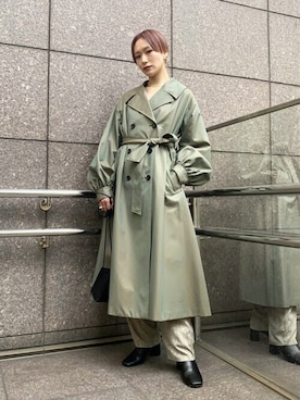 「MARROW（マロウ）のアイテム（バッグ）」を使った、Hitaka  Mahoさん（レディース・163cm）の冬コーディネート