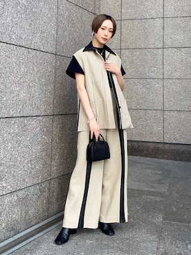 「STUDIOUS（ステュディオス）のアイテム（シューズ）」を使った、Hitaka  Mahoさん（レディース・163cm）の春コーディネート