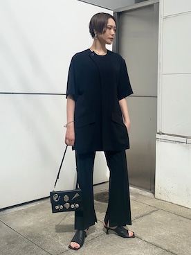 「UJOH（ウジョー）のアイテム」を使った、Hitaka  Mahoさん（レディース・163cm）の春コーディネート