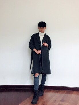 「アイテム（ダッフルコート）」を使った、Kisschunさん（メンズ・173cm・10代）の春コーディネート