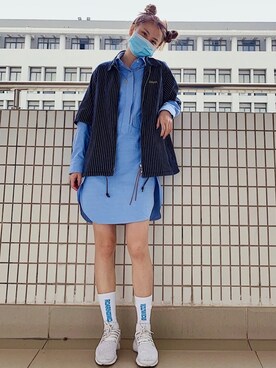 「ROARINGWILDのアイテム」を使った、siuwah🖤さん（レディース・168cm）の春コーディネート