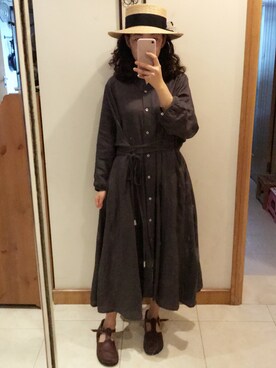 「アイテム（スリッポン、その他）」を使った、tooさん（レディース・163cm）の秋コーディネート