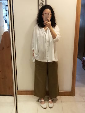 「LESS（レス）のアイテム（パンツ）」を使った、tooさん（レディース・163cm）の秋コーディネート