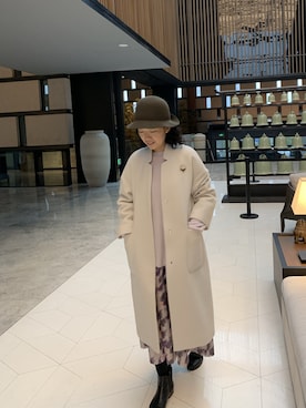 「yuni（ユニ　）のアイテム（その他アウター）」を使った、tooさん（レディース・163cm）の冬コーディネート