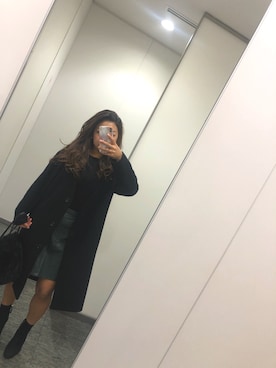 「FREE'S MART（フリーズマート）のアイテム（その他アウター）」を使った、Nana...★さん（レディース・157cm）の冬コーディネート