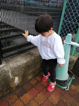 「アイテム（スウェット）」を使った、sea__さん（キッズ・90cm）の春コーディネート