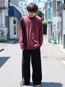 「STUDIOUS SELECT(STUDIOUS SELECT)」｜「アイテム（アクセサリー）」を使った、糸魚川 領太さん（メンズ・178cm）の夏コーディネート