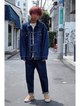「STUDIOUS SELECT(STUDIOUS SELECT)」｜「アイテム（ブルゾン）」を使った、糸魚川 領太さん（メンズ・178cm）の夏コーディネート