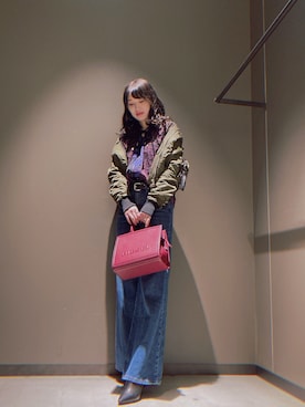 「DIESEL（ディーゼル）のアイテム（その他アウター）」を使った、mさん（レディース・164cm）の秋コーディネート