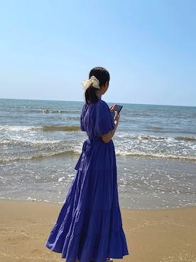 「SNIDEL（スナイデル）のアイテム（ワンピース、パープル系）」を使った、ｒｉｒｉさん（レディース・156cm）の秋コーディネート