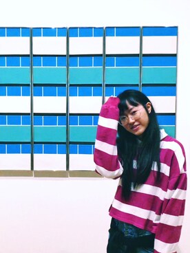「PULL&BEAR（プルアンドベア）のアイテム（ポロシャツ、その他）」を使った、白夜さん（レディース）の秋コーディネート