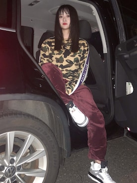 「Bape」｜「アイテム（アクセサリー）」を使った、Kさん（レディース・158cm）の秋コーディネート