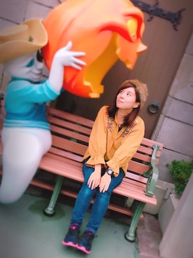 「14+（イチヨンプラス）のアイテム」を使った、14+ イオンモールむさし村山店 スタッフさん（レディース・160cm）の秋コーディネート