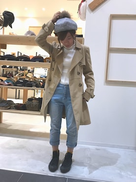 「14+（イチヨンプラス）のアイテム」を使った、14+ イオンモールむさし村山店 スタッフさん（レディース・160cm）の秋コーディネート