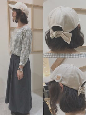 「Samansa Mos2（サマンサ モスモス）のアイテム（パンツ）」を使った、14+ イオンモールむさし村山店 スタッフさん（レディース・160cm）の春コーディネート