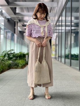 「collex（コレックス）のアイテム」を使った、OOTSUKA YUKIKOさん（レディース・157cm）の春コーディネート