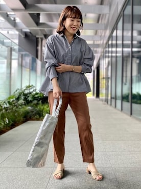 「collex（コレックス）のアイテム」を使った、OOTSUKA YUKIKOさん（レディース・157cm）の春コーディネート