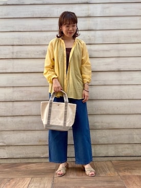 「collex（コレックス）のアイテム」を使った、OOTSUKA YUKIKOさん（レディース・157cm）の夏コーディネート