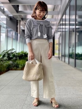 「collex（コレックス）のアイテム」を使った、OOTSUKA YUKIKOさん（レディース・157cm）の夏コーディネート