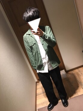 「ショッピング」｜「アイテム（スラックス）」を使った、yuuさん（メンズ・172cm）の春コーディネート