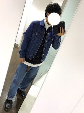 「フォロバ」｜「アイテム（デニムジャケット）」を使った、ダッチーさん（メンズ・165cm）の秋コーディネート