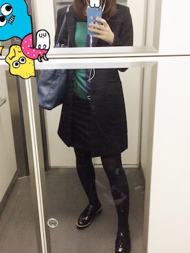 「EMODA（エモダ）のアイテム（トートバッグ）」を使った、isakiさん（レディース・163cm）の春コーディネート