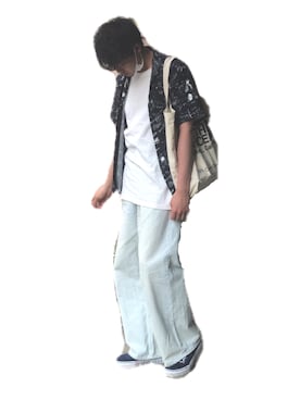 「MYne（マイン）のアイテム（トップス）」を使った、SH@アパレルメーカー勤務さん（メンズ・178cm）の春コーディネート