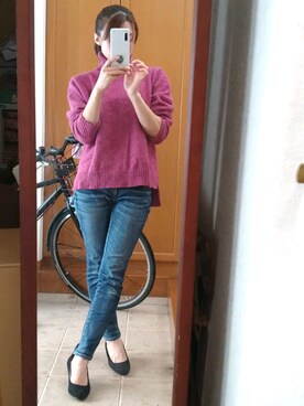 「Joint space（ジョイントスペース）のアイテム」を使った、shihoさん（レディース・153cm）の秋コーディネート