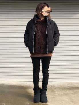 「MERCURYDUO（マーキュリーデュオ）のアイテム（アクセサリー）」を使った、nammy_さん（レディース・161cm）の冬コーディネート